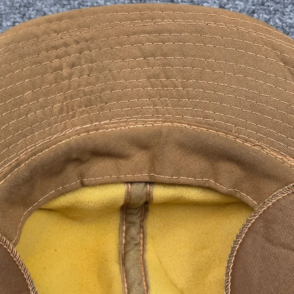 Vintage Duckbill Cap Size M Brown Utility Hat Foam Lined Workwear Streetwear 80s